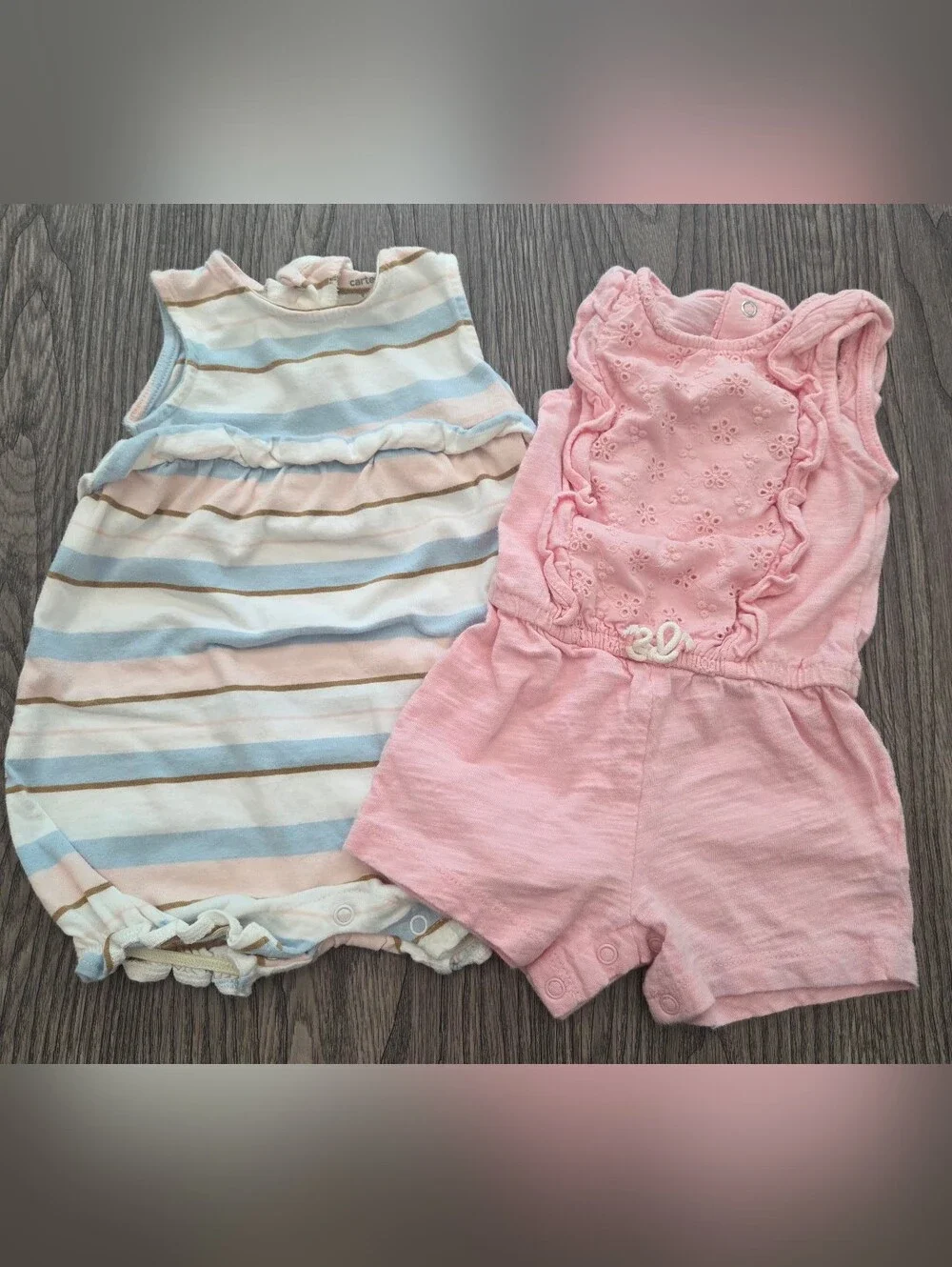 12mo Carter's Girls Mix Pink Coral Teal Sleepwear & Tops